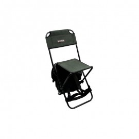 krzesło z oparciem i plecakiem