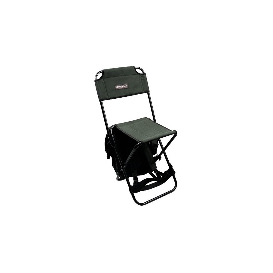 krzesło z oparciem i plecakiem
